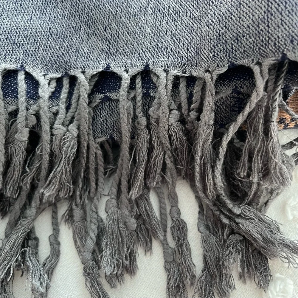 Pashmina‎ 100% Cashmere Purple/taupe Scarf Shawl Wrap with elephants